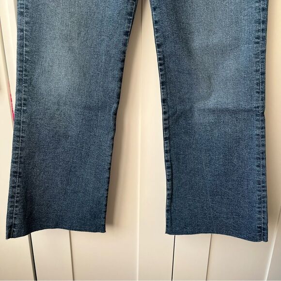 Etica Anthropologie Anya High Rise Modern Flare Jean Raw hem Northport sz 29 NWT - Picture 5 of 15